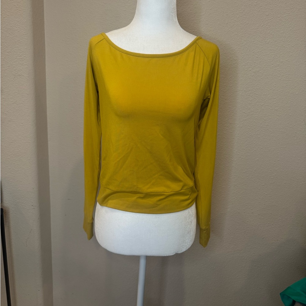 Modal Mustard Long Sleeve Women's Top